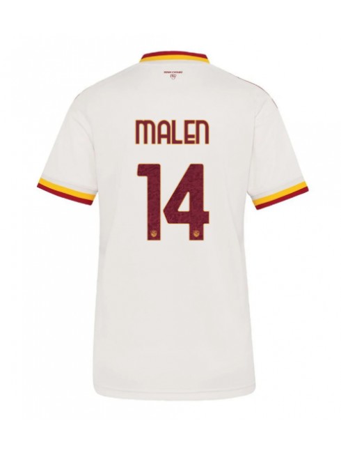 Ženski Nogometna dresi replika AS Roma Donyell Malen #14 Gostujoči 2026-27 Kratek rokav Ženski Nogometna dresi replika AS Roma Donyell Malen #14 Gostujoči 2026-27 Kratek rokav